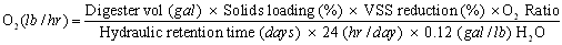 digester can be estimated