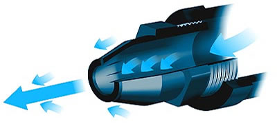 Nozzle Graphic Showing Flow